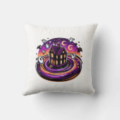 不気味ハ幽霊のよく出るロウィーンキュート幽霊&こうもり クッション (裏面)