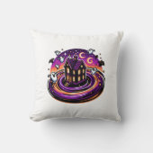 不気味ハ幽霊のよく出るロウィーンキュート幽霊&こうもり クッション (正面)