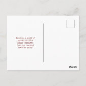 不気味ハ幽霊のよく出るロウィーンナイトシーン ポストカード (裏面)