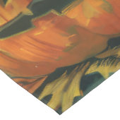 不気味バセットハウンドハロウィーン魔女とカボチャ テーブルクロス (アングル)