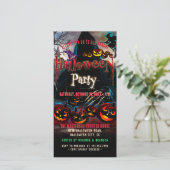 不気味パンプキンス幽霊のよく出るハウスハロウィーン招待状 セーブザデート (スタンド正面)