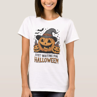 不気味パンプキンハロウィンサマーティー Tシャツ