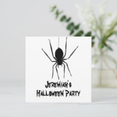 不気味パーソナライズされたスパイダースハロウィーン招待状 招待状 (スタンド正面)