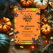 不気味パーソナライズされたハロウィーンの衣装パーティー 招待状