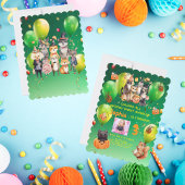 不気味パーティー動物テーマ子供の誕生日招待状 招待状