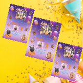 不気味パーティー動物テーマ子供の誕生日招待状 招待状