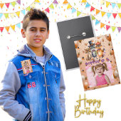 不気味パーティー動物子供の誕生日パーティーボタン 缶バッジ