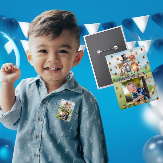 不気味パーティー動物子供の誕生日パーティーボタン 缶バッジ