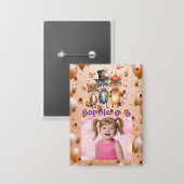 不気味パーティー動物子供の誕生日パーティーボタン 缶バッジ (正面/裏面)