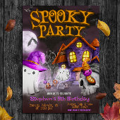 不気味パーティー – ハロウィーン誕生日 招待状
