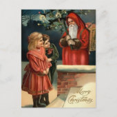 不気味ビクトリアンなサンタハガキ ポストカード (正面)