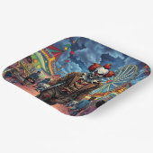 不気味ピエロアットカーニバル漫画スタイル ペーパープレート (傾斜あり)