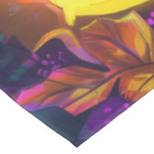 不気味ピットブルドッグハロウィーンウィッチとカボチャ テーブルクロス (アングル)