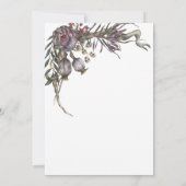 不気味フローラハロウィンゴシック秋結婚の日 招待状 (裏面)