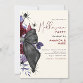 不気味フローラ黒弓とクモの招待状 招待状 (正面)