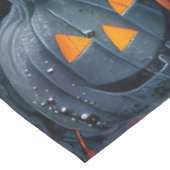 不気味ブルーティックコンハウンドハロウィンウィッチカボチャ テーブルクロス (アングル)