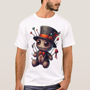不気味ブードゥー人形魔法 Tシャツ