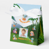 不気味ベビーディノ子供の誕生日パーティー フェイバーボックス (正面サイド)