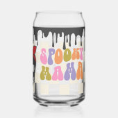 不気味マハロウィーンマグ、秋ハロウィーンギフト ガラス缶 (裏面)