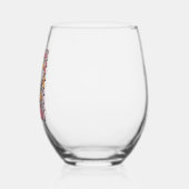 不気味レトロ幽霊 ステムなしワイングラス (左)