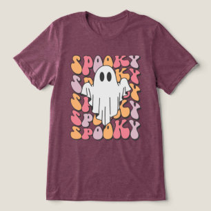 不気味レトロ幽霊 トライブレンドTシャツ