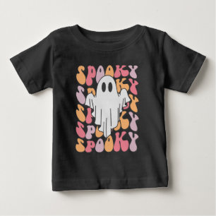 不気味レトロ幽霊 ベビーTシャツ