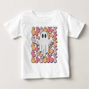 不気味レトロ幽霊 ベビーTシャツ