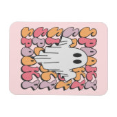 不気味レトロ幽霊 マグネット (横)