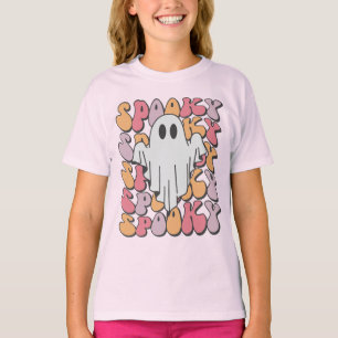 不気味レトロ幽霊 Tシャツ