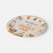 不気味ワンカワイハロウィーン幽霊1日 ペーパープレート (アングル)