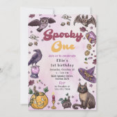 不気味ワンカワイハロウィーン1日招待状 招待状 (正面)