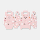 不気味ワンハロウィーンかわいいピンク幽霊1日 フェイバーボックス (折り畳みなし)