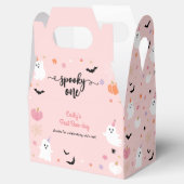 不気味ワンハロウィーンかわいいピンク幽霊1日 フェイバーボックス (オープン)