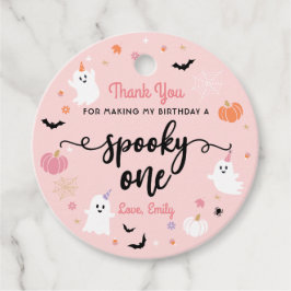 不気味ワンハロウィーンかわいい幽霊1歳の誕生日 フェイバータグ