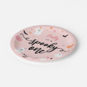 不気味ワンハロウィーンかわいい幽霊1歳の誕生日 ペーパープレート (アングル)