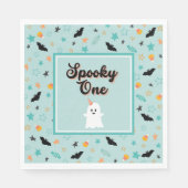 不気味ワン男女兼用ハロウィーン第1誕生日 スタンダードランチョンナプキン (正面)
