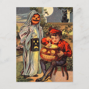 不気味ヴィンテージハロウィン葉書 ポストカード