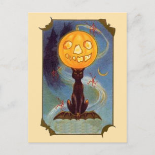 不気味ヴィンテージハロウィン葉書 ポストカード