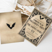 不気味ヴィンテージ大人ハローウィンパーティ 招待状