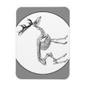 不気味ヴィンテージ骨格トナカイスケッチ マグネット (縦)