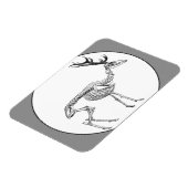 不気味ヴィンテージ骨格トナカイスケッチ マグネット (左側)