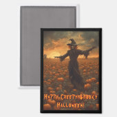 不気味不気味なハロウィンかかし磁石 マグネット (正面/裏面)