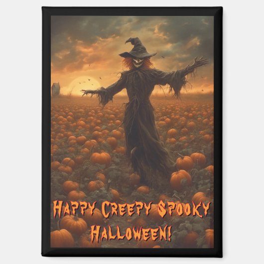 不気味不気味なハロウィンかかし磁石 マグネット (正面)