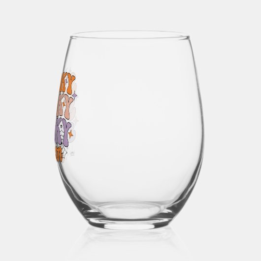 不気味不気味不気味期 ステムなしワイングラス (左)