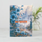 不気味不気味墓地ハローウィンパーティ 招待状 (スタンド正面)