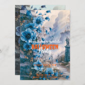 不気味不気味墓地ハローウィンパーティ 招待状 (正面/裏面)