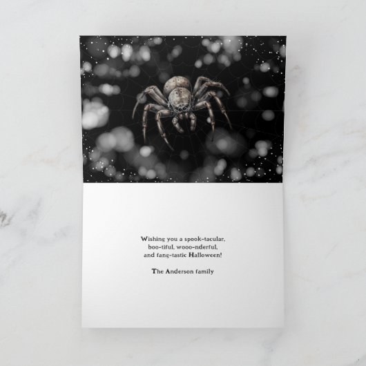 不気味不気味怖ハッピーハローウィンカード カード (内部)