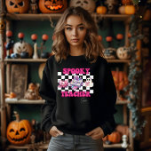 不気味先生名パーソナライズされたハロウィーンギフト スウェットシャツ