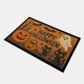 不気味可愛いハロウィーン形式 – 屋内/屋外 ドアマット (アングル)