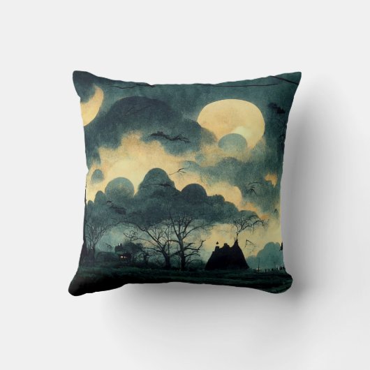 不気味夜景 クッション (裏面)